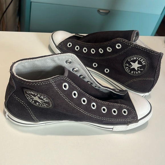 Converse Chuck Taylor All Star Pro Classic dark grey Suede Mid Top size 6 - Picture 4 of 12